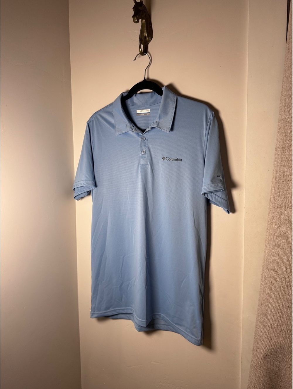Columbia Sportswear Men's Short Sleeve Performance Polo Shirt - Light Blue- Med